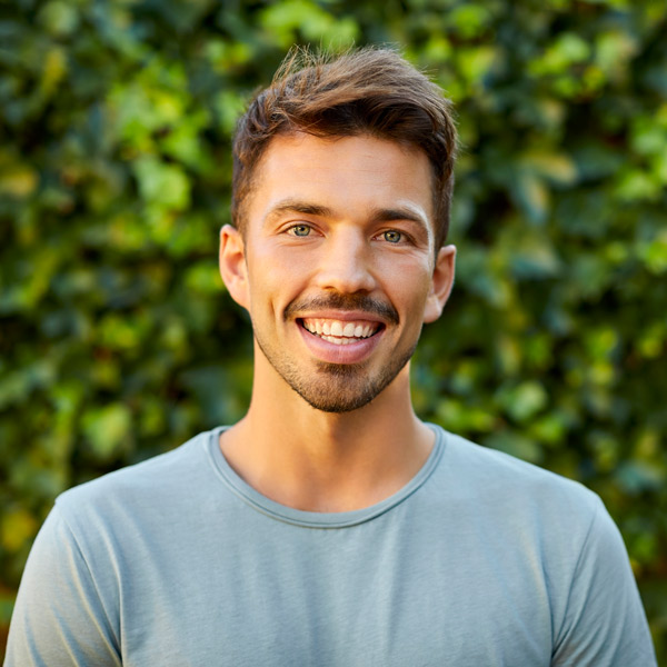 man smiling